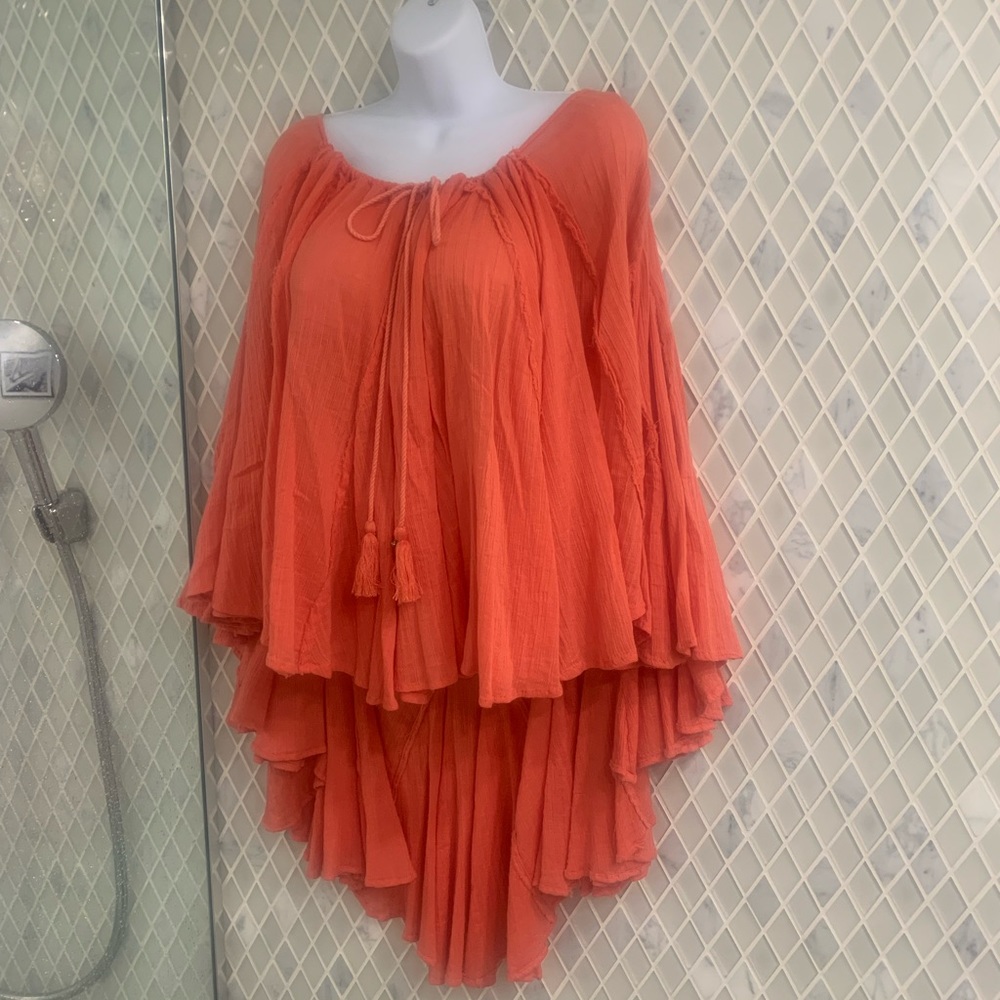 Free People, Cute off shoulder cotton gauzy comfy